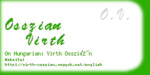 osszian virth business card